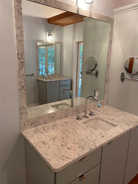 PHOTO-202 (2) bathroom countertop with mirror on the wall