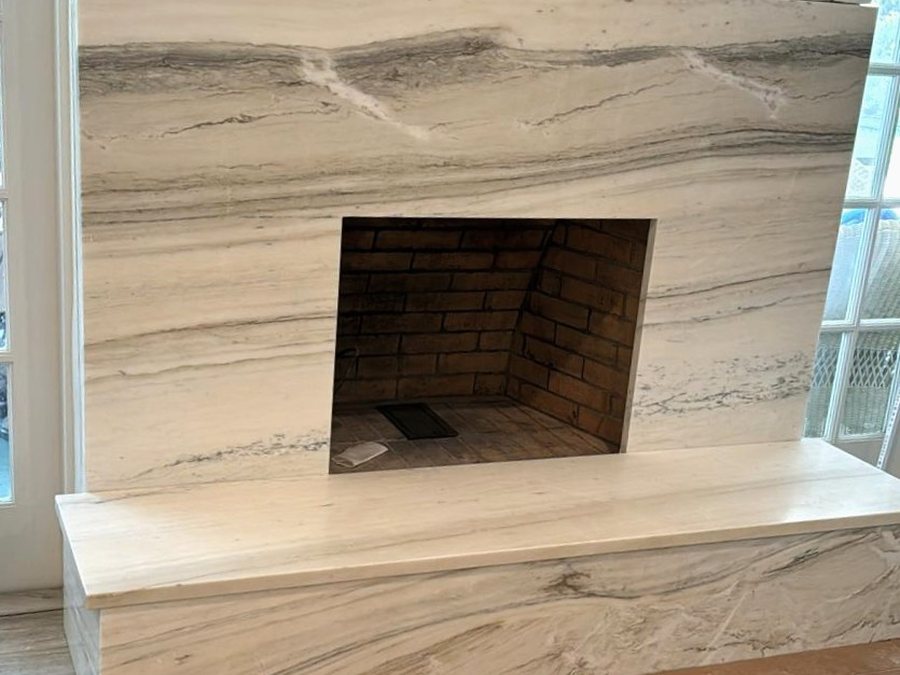 custom marble fireplace surround and hearth melbourne fl