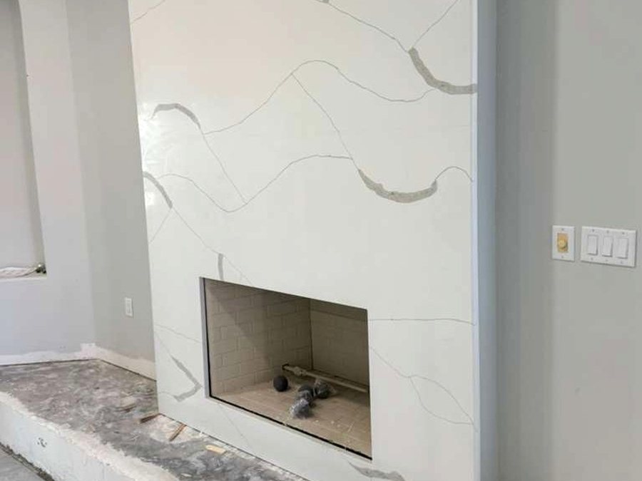 custom quartz fireplace surround melbourne fl