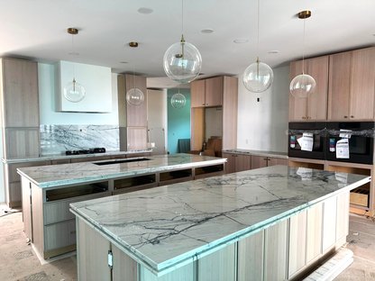 double island quartzite kitchen countertops melbourne fl
